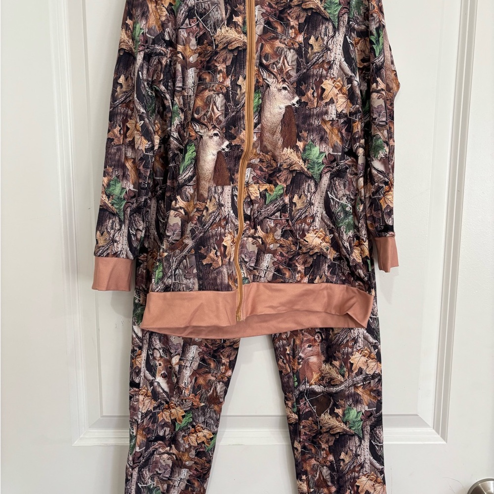Kids Camouflage with Deer Print Jogger